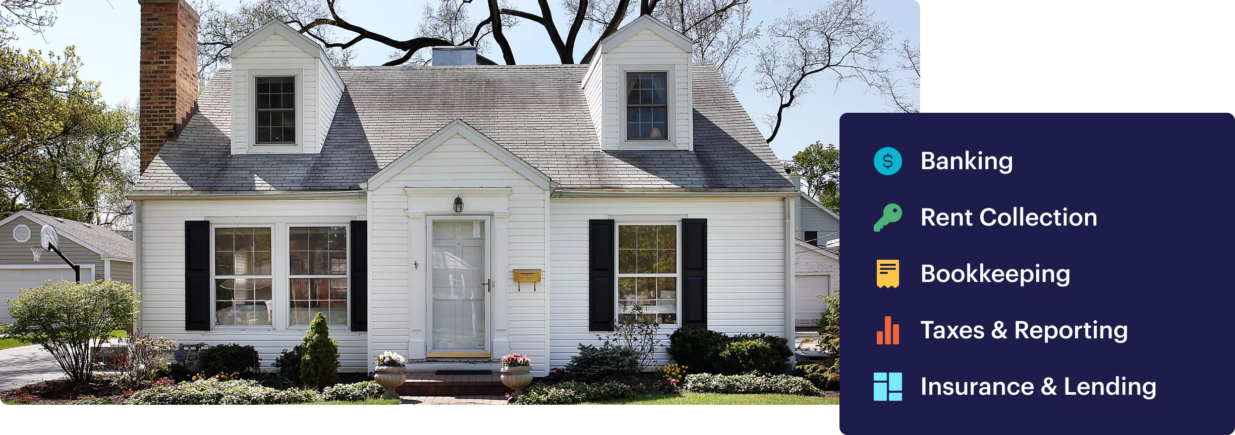 Image of small house with Baselane products next to it.