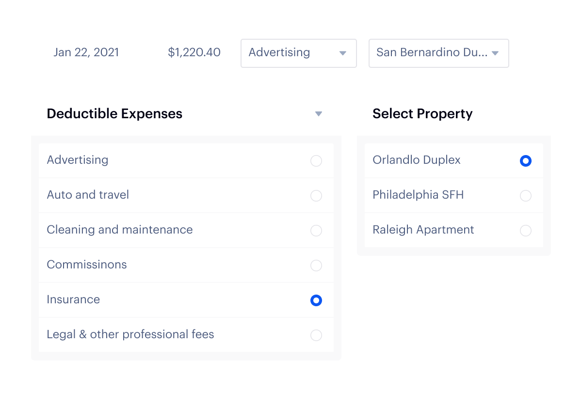 transaction tagging simplified with Baselane landlord bookkeeping software