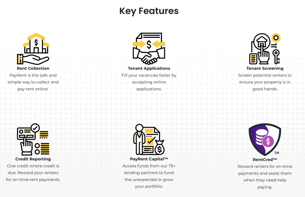 Key features for payrent