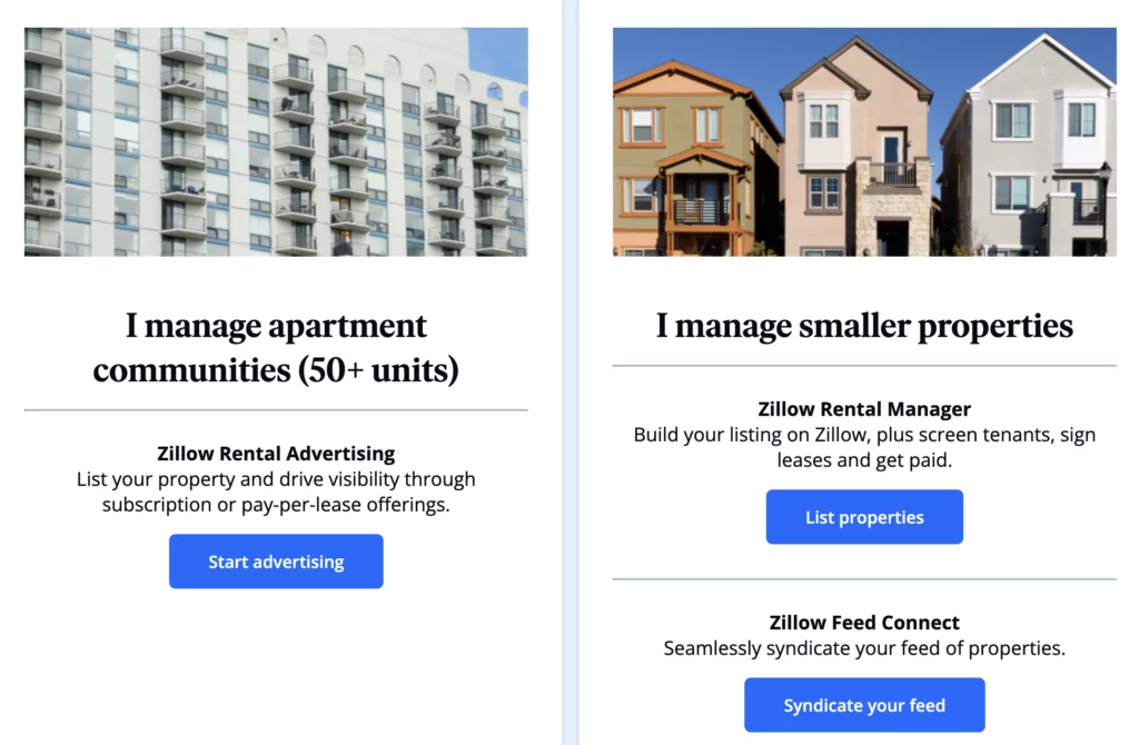 Manage property with Zillow