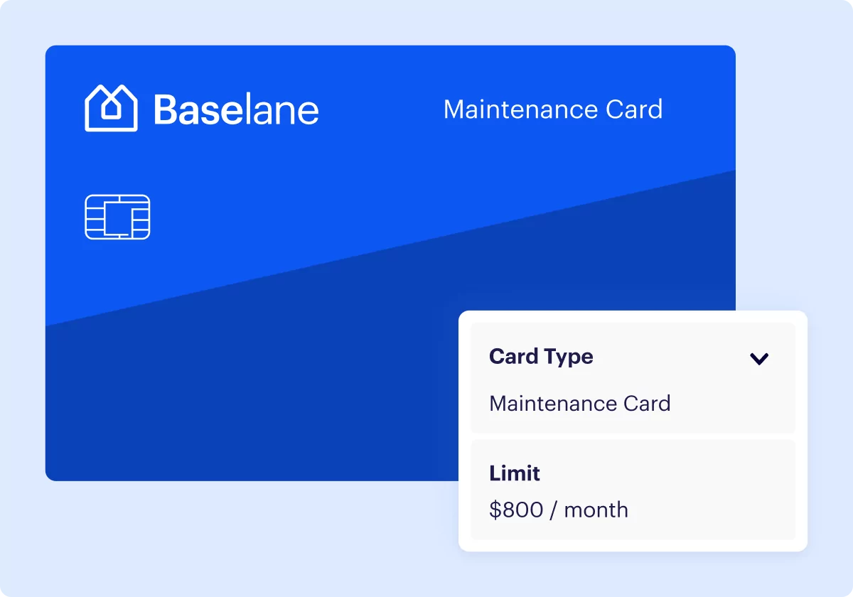 Baselane maintenance card