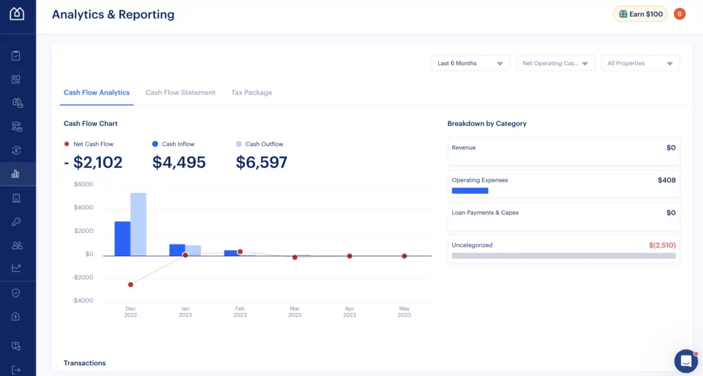 Baselane Cash Flow Analytics