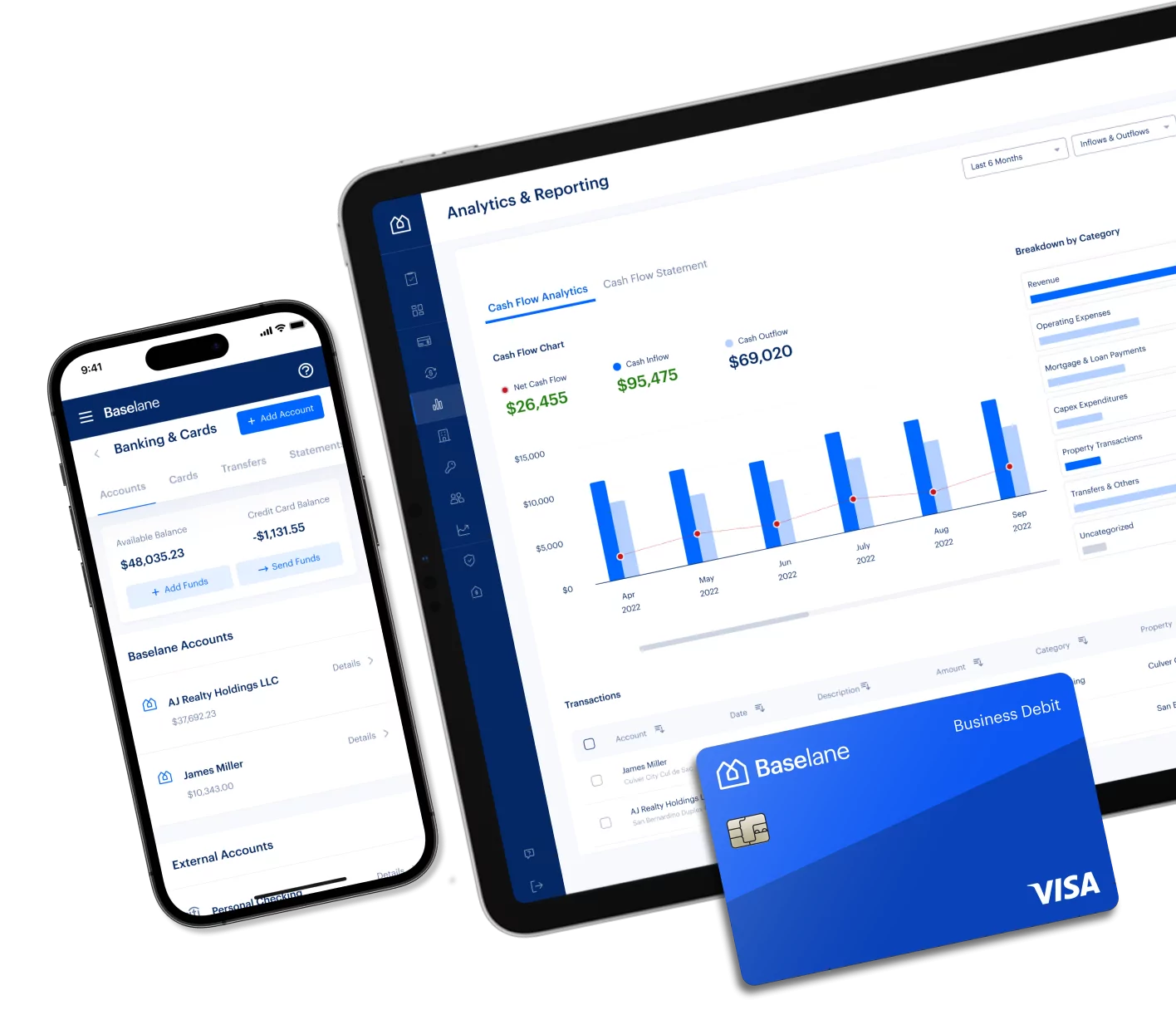 Baselane cash flow analytics