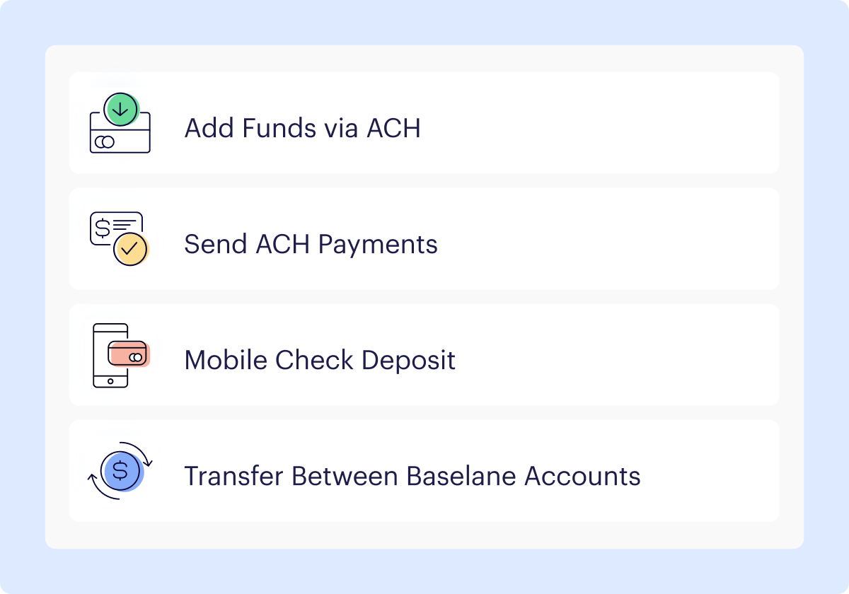 Baselane security deposit transaction detail