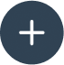 A dark blue circle with a white plus sign in the center. The plus sign is bold and evenly proportioned, occupying the middle of the circle, which serves as a button or icon commonly used in interfaces to add new items or content.