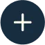 A navy blue circle with a white plus sign in the center.