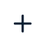 A white circle with a dark blue plus sign in the center, set against a plain white background.