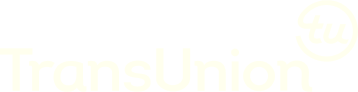 Logo of TransUnion with the letters "tu" enclosed in a circle to the right.