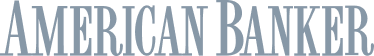 Logo reading "American Banker" in capitalized, serif font with a dark blue color.