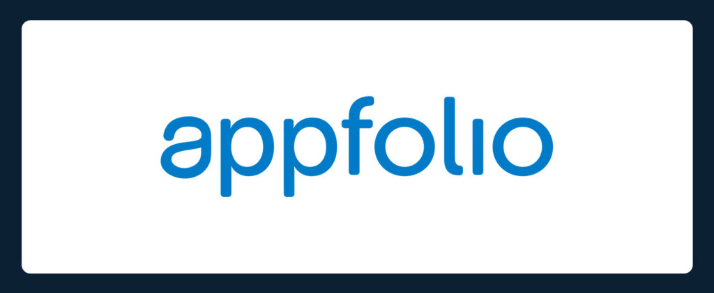 A simple design with Appfolio logo